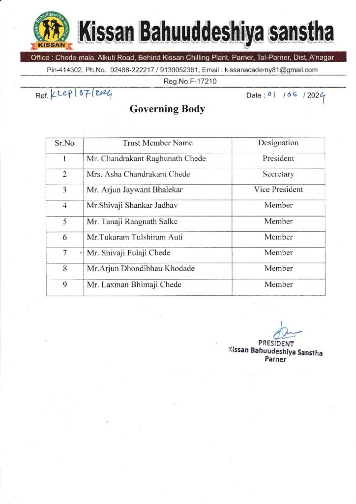 thumbnail of Governing Body